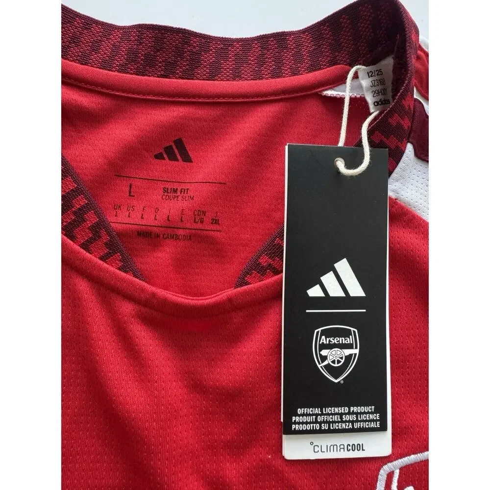 Arsenal Adidas Premier League Champions Home Jersey Large